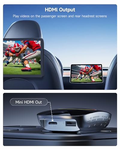Wireless Carplay Adapter - Magic AI Box CarPlay Android Auto Wireless, Dual Wi-Fi & BT USB Playback, AI-Powered, OTA, Video Box for YouTube, Netflix, CB4CT-BK - color: Piano Black