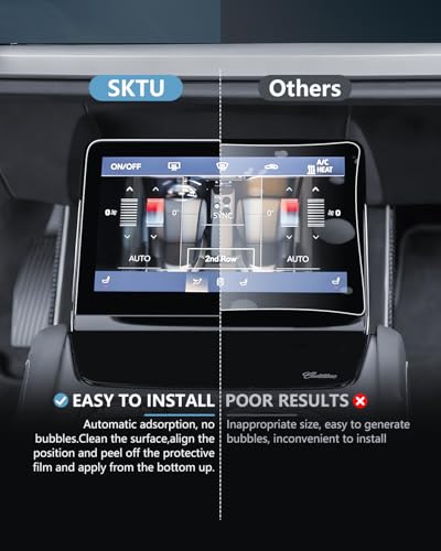 SKTU 4PCS for 2026 2027 Cadillac Vistiq Screen Protector for 2026+ Cadillac Vistiq (Luxury/Premium Luxury/Sport/Platinum) 33-Inch Navigation & Central AC Screen Cadillac Vistiq 2026 2027 Accessories Nano Screen Protective Film [Ultra HD, Anti-Glare&Scratc