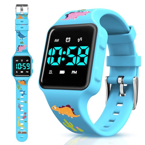 BEN NEVIS Potty Training Watch, Digital Toddler Watch with Countdown/Music/Alarm Clocks/Vibration Reminder and Waterproof, Remind Toddler to Go to The Toilet - color: 02-Blue-DinosaurWorld