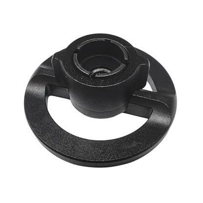 1 Set of 17mm Ball Head Adapters Nut for Vehicle Phone Mount Brackets Windshield Suction Cup Stand Aluminum Screw Nut Cap Pad Car Phone Holder Accessories - color: 1set Black