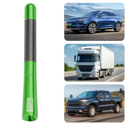 BESULEN 4.7 Inch Car Short Antenna, American Flag Design, Green - color: Green, size: 4.7 Inch
