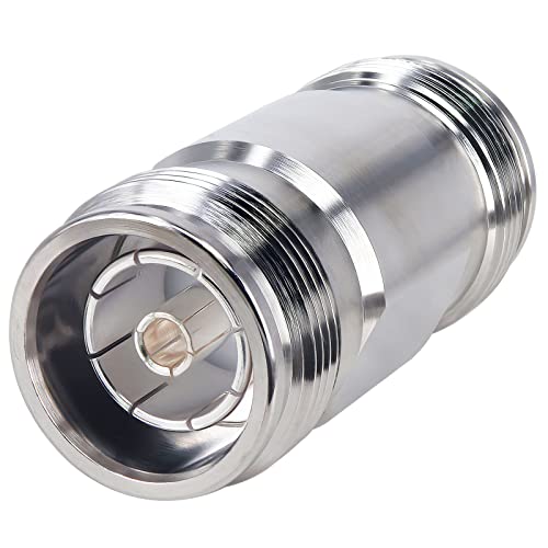 onelinkmore 4.3-10 Female to Female Adapter, Low PIM 4.3/10 Mini DIN Jack Barrel Coupler, RF Coaxial Connector Joiner for Extending 5G DAS Feeder Cables & Jumper Wires (50 Ohm, DC-6GHz) - size: 4.3/10 Mini DIN Female to Mini DIN Female