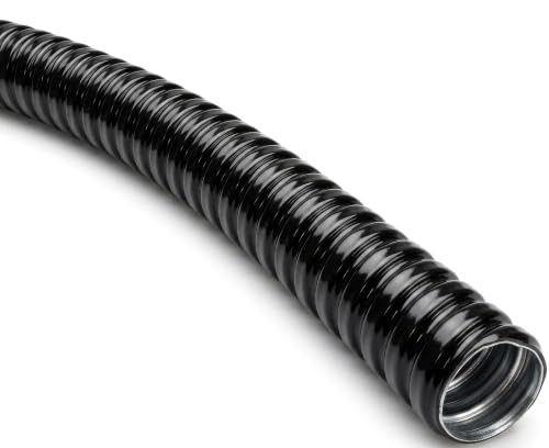 Electriduct 1/4" PVC Coated Liquid-Tight Flexible Metal Conduit - 10 Feet - size: 0.25 Inch