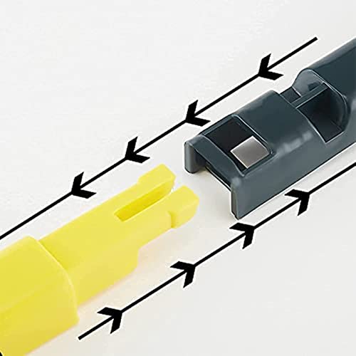 Multifunctional Screen Brush ，2 in 1 Window Cleaner Brush，Extendable Window Cleaning Tool Multifunctional Screen Brush Wet and Dry Glass Cleaning Brush (Green + Yellow) - color: Green-yellow