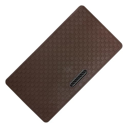 Car Dashboard Anti-Slip Pad, 10.6" × 5.7" Universal Sticky Gripping Mat, Multifunctional Automotive Interior Cell Phone Holder for Sunglasses, Keys, Coins, GPS, Electronic Devices (Brown) - color: Brown