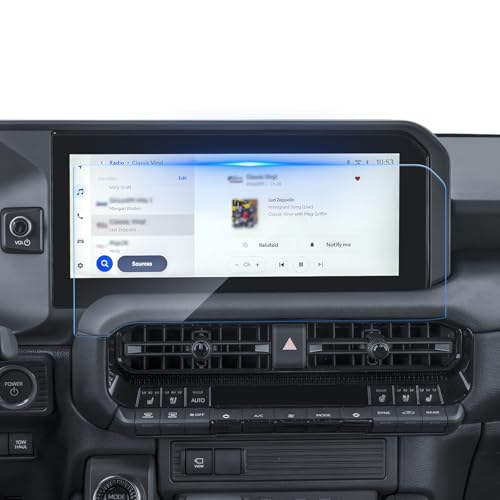 SKTU 2024 2025 2026 2027 Land Cruiser Screen Protector 12.3 Inch for 2024-2027 Toyota Land Cruiser (Land Cruiser/First Edition) 12.3-Inch Navigation 2024 2025 2026 2027 Land Cruiser Accessories Screen Protective Film Tempered Glass [9H Hardness, Ultra HD,
