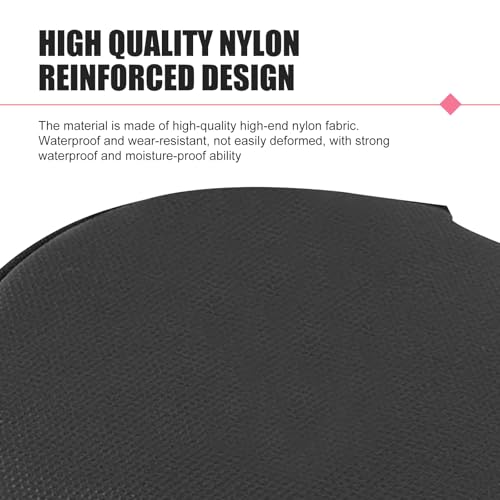 Car CD Case, Oxford Waterproof Disc Storage Binder with Transparent Film Divider, 20 Capacity Portable Round Disc Case, Universal DVD Organizer for Cars (Black)