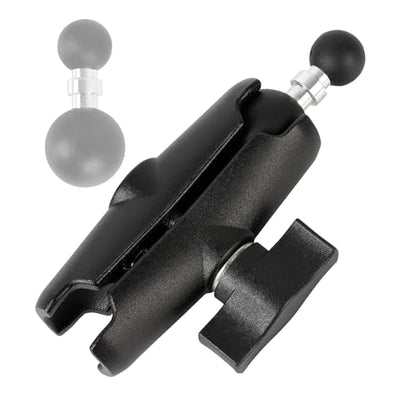 1 inch to 17mm Ball Adapter with 3.54" Medium Double Socket Arm, Compatible with RAM B Size Mounts, Fits Garmin GPS Mount and 17mm Swivel Ball Mounting Phone Holders - style: 1" to 17mm Ball Adapter with 3.54" Arm