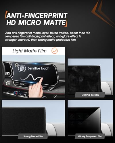 CDEFG For 2025 2026 2027 Chevrolet Equinox Screen Protector - (2PCS) Matte Anti Glare Tempered Glass - Equinox 11.3 Inch Touchscreen & 11 Inch Instrument Accessories - color: Equinox 2PCS Matte
