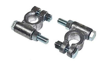 A-Team Performance Battery Terminal Kit - 2.5in Extended, 3/8in Bolt, Universal Fit - Dual Battery, Winch, Industrial Charging - Military Style Top Post Extenders & Locking Nuts
