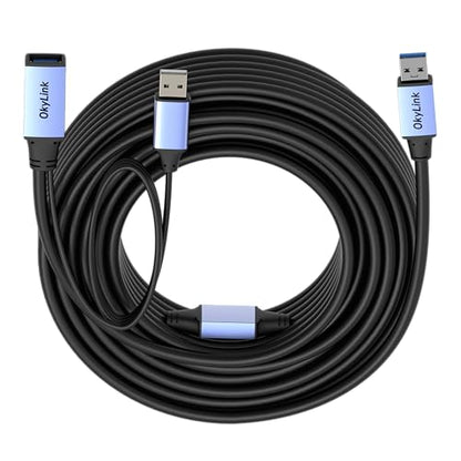 OkyLink Active USB 3.0 Extension Cable A to A, Male to Female 50ft - color: USB3.0(5Gbps), size: 50ft (15m)