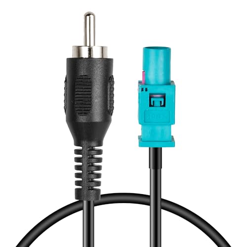 RED WOLF Fakra Z Male to RCA Male Plug for Select 2014-2016 Mercedes-Benz Sprinter, 2016 Mercedes-Benz Metris Reverse Camera Retention Wiring FAKRA Coax Cable for Aftermarket Radio Rear View Camera