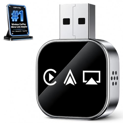Wireless Carplay Adapter for Apple Screen for iPhone and Car Play Bluetooth to Android Auto Inalámbrico Adaptador Box Accessories Mirroring USB Watch Movies Double Portable
