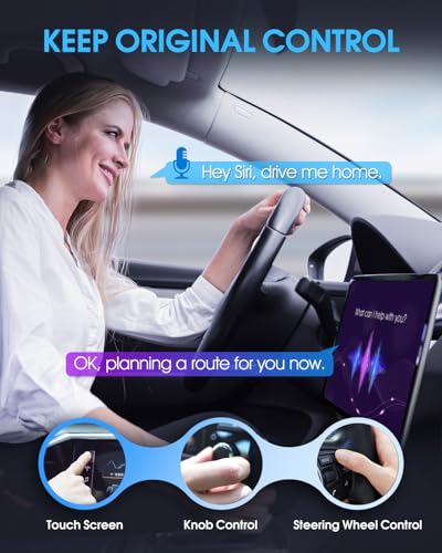 Wireless Carplay Adapter for Apple - 2025 Upgrade Seamless Connection Convert Wired to Wireless Car Play Adapter Plug & Play No Lag CarPlay Wireless Adapter Fit for iPhone iOS 10+ (Black) - color: Black
