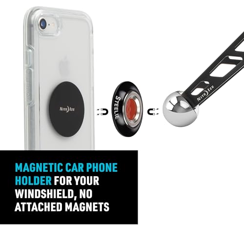 Nite Ize Steelie Windshield Kit - Magnetic Cell Phone Holder for Car Accessories - Sturdy Car Windshield Mount for Cell Phones - Orbiter - style: Orbiter