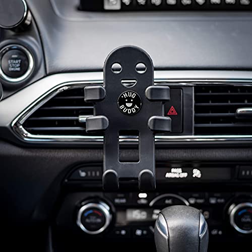 Alpena Hug Buddy Air Vent Universal Car Cell Phone Holder, Adjustable, Mount Compatible with iPhone, Samsung Galaxy, LG, Google, Nexus 5X, and Most Smartphones, OG Black - color: Black