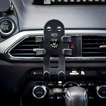 Alpena Hug Buddy Air Vent Universal Car Cell Phone Holder, Adjustable, Mount Compatible with iPhone, Samsung Galaxy, LG, Google, Nexus 5X, and Most Smartphones, OG Black - color: Black