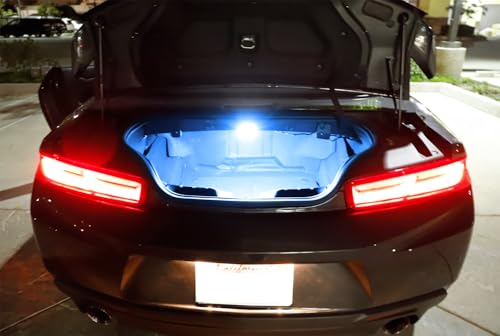 iJDMTOY 18-SMD Aqua Ice Blue Full LED Trunk Cargo Light Assembly Kit, Compatible With Chevrolet Camaro Cruze Trax Spark, Compatible With Cadillac XTS, Buick Lacrosse, GMC Acadia etc - style: Aqua Ice Blue