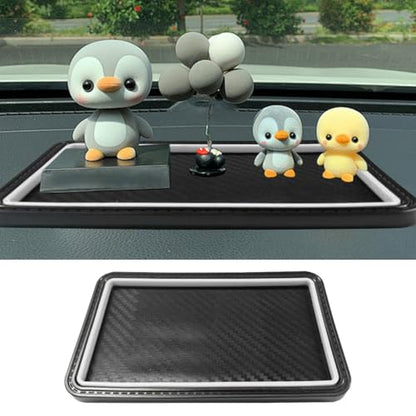 YoRise Car Dashboard Anti-Slip Mat, 7.83" x 4.64" Car Dashboard Mat, Cell Phone Holder Accessories, Non-Slip Adhesive Pad, Dash Sticky Gripping Pad for GPS, Keys, Sunglasses (White) - color: White