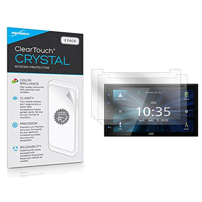 BoxWave Screen Protector for JVC KW-V66BT (Screen Protector ClearTouch Crystal (2-Pack), HD Film Skin - Shields from Scratches for JVC KW-V66BT - size: Crystal Clear (2-Pack)