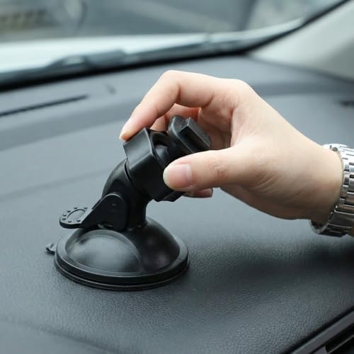 Universal Car Dash Cam Mount - Vacuum Suction Cup Holder with 4 Interchangeable Heads for GPS Navigation and Dashboard Recorder(Buckle w/o CardPos) - style: Buckle w/o CardPos