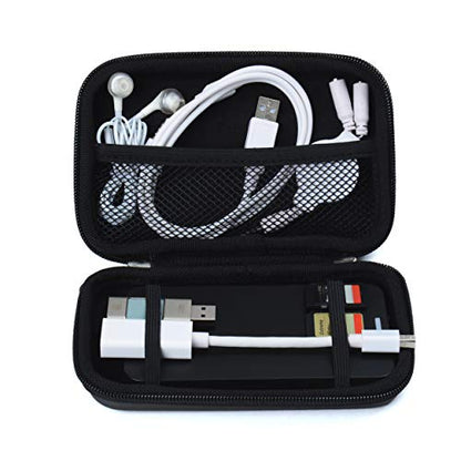 Universal Nylon Carrying Case for GPS, Small Camera, Chargers, Earbuds – Travel Pouch for Accessories, Fits Devices Up to 5.2 Inches, Black