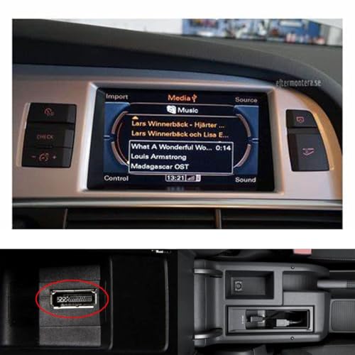 xiwai Media in AMI MDI to Stereo 3.5mm Audio & USB-C Aux Adapter Cable for Car VW Audi 2014 A4 A6 Q5 Q7