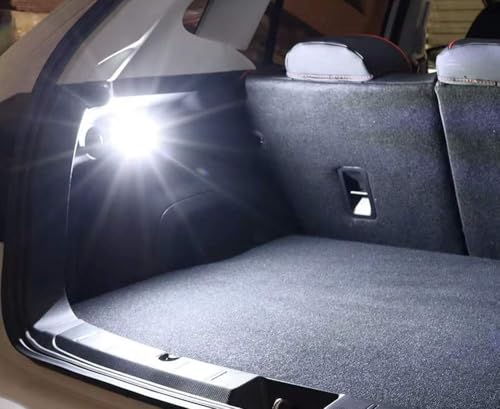 iJDMTOY Super Bright Xenon White Full LED Trunk Cargo Area Light Assembly w/Switch Compatible With Subaru Impreza WRX XV Crosstrek Ascent, Powered by 18-SMD LED Diodes