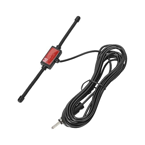 Universal Stereo Car Antenna AM FM Radio Antenna Car Adhesive Hidden Patch Antenna Truck Car Radio Antenna 10ft DIN Plug Connector - color: Universal Antenna