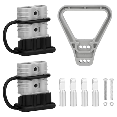 175A Battery Quick Disconnect Connecteur, 600V Wire Harness Connector Plug for Cars, Trailers, Motors, and Electronics Maintenance(2PC 4AWG 1Handle) - size: 2PC 4AWG 1Handle