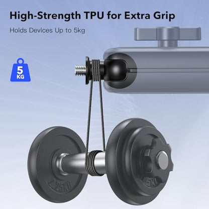 20mm Ball Mount to 1/4"-20 Thread Adapter – TPU Anti-Slip Base for Firm and Stable Installation on Camera Rigs, Tripods, and Brackets - size: 20mm ball to 1/4" Screw