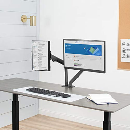VIVO Universal VESA Mount Adapter for Tablets, 2-in-1 Laptops, & 15.6 inch Portable Monitors, Max VESA 100x100, Adjustable Laptop Holder, Black, MOUNT-UVM02 - size: up to 15.6" monitors + VESA mount