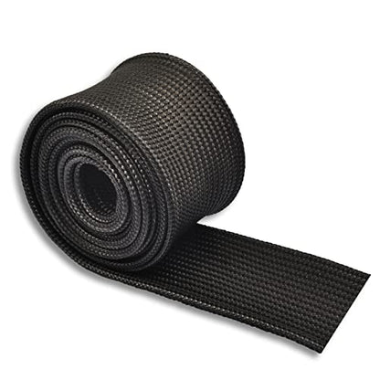 Black Fiberglass Heat Shield Sleeve 5 Feet x 1‘’ Inch - size: 1''X 5'