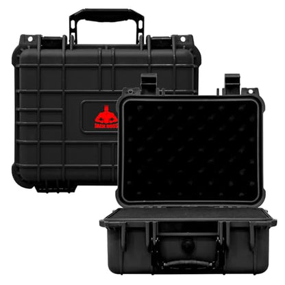 Jack Boss Hard Case,Portable Weather Waterproof Protective Camera Case with Customizable Foam, Fit Use of Drones, Camera, Equipments,Black,update,13.6 x 11.4 x 6 Inch - color: BLACK-UPDATE, size: 13.6x11.4x6 in