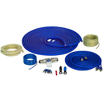 Stinger SS1200XS 4 Gauge Pure Copper Wiring Kit with LPA-2.4 LOCPRO Advanced 2 Channel Input-4 Channel Output, Line Output Converter w/Remote Turn-On Circuit, Bass Boost, Low Pass Crossover, and a