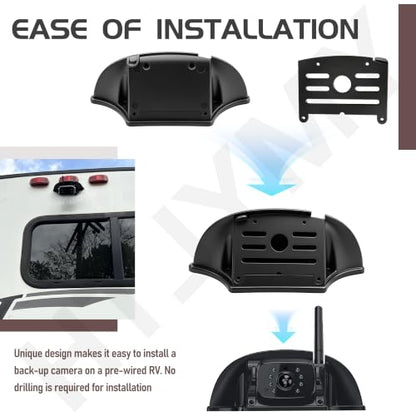 Universal Backup Camera Bracket Adapter & FRCBRKT-BL Mounting Bracket