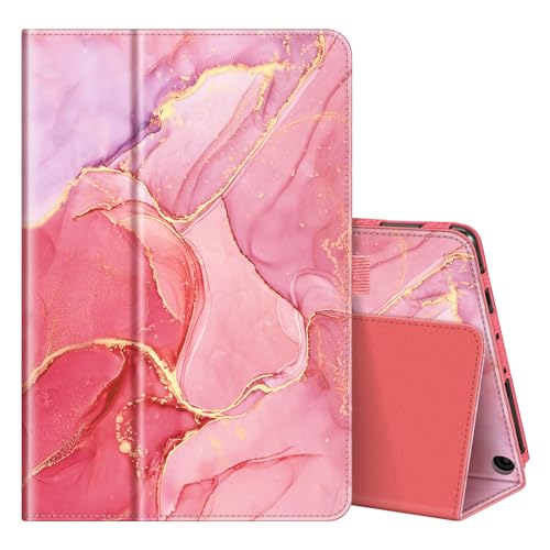 Fintie Folio Case for Amazon Fire HD 10 & 10 Plus 13th/11th Gen 2023/2021 - color: Marble Pink