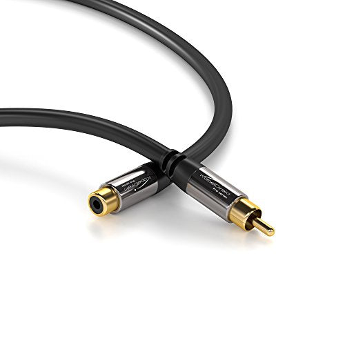 KabelDirekt – RCA Extension Cable – 3ft - size: 3 Feet