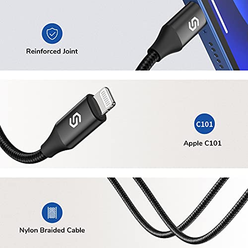 Genuine Apple MFI Certified Aux Cord - 3.3FT iPhone Aux Cord for Car Stereo, Speaker, Headphone Compatible with iPhone 14/14 Pro/14 Pro Max/13/12/11/XR/X/8
