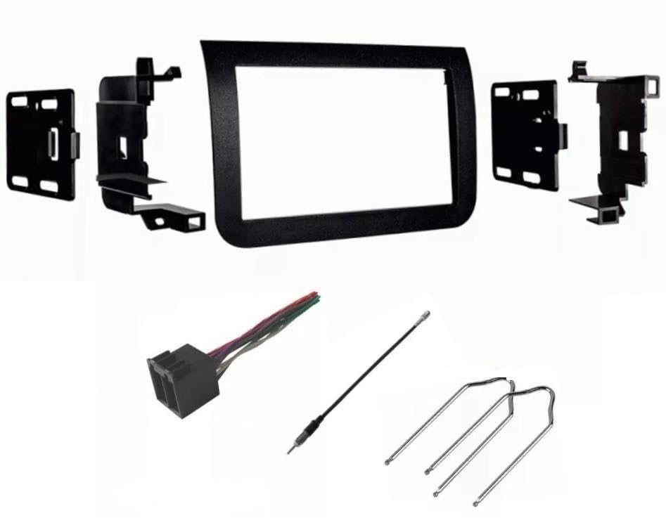 Double Din Car Stereo Install Kit, Wire Harness, AM/FM Radio Reception Antenna Adapter, and Radio Removal Tool -Made for Ram: 2014-2017 Promaster -No Factory Screen Radio Vehicles