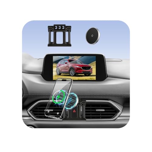 Car Mount for Mazda CX5 (2017-2025), Magnetic Phone Holder, Magsafe Car Mount Charger, Dashboard Phone Holder, 15W Wireless Fast Charging, Cell Phone Automobile Chargers, 2024 CX-5 Accessories - size: Mazda CX5 | 2017-2025