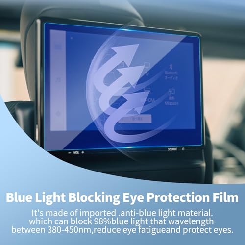 2PCS Anti-Blue light for 2026 Lexus LX600 LX700h Rear TV Screen Protector - color: For 22-26 LX Rear TV Blue