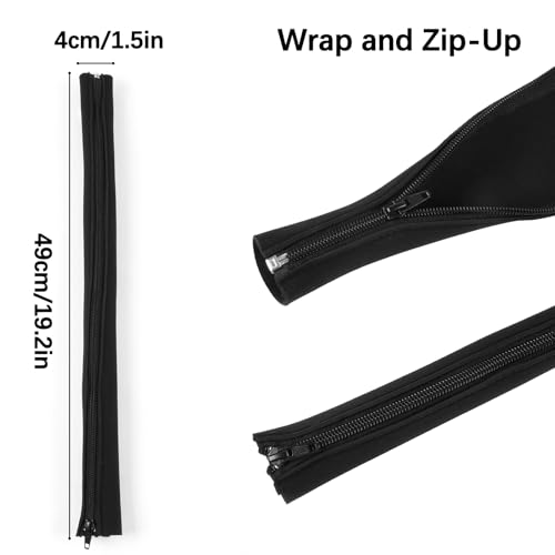 4 Pack Cable Management Sleeves Flexible Cord Management Wire Wrap Covers Black
