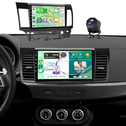 Car Stereo for Mitsubishi Lancer 2008-2017 Wireless CarPlay Android Auto - style: 4-Core 2+64G+EQ