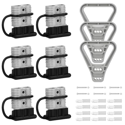 175A Battery Quick Disconnect Connecteur, 600V Wire Harness Connector Plug for Cars, Trailers, Motors, and Electronics Maintenance(6PC 1/0AWG 3Handle) - size: 6PC 1/0AWG 3Handle