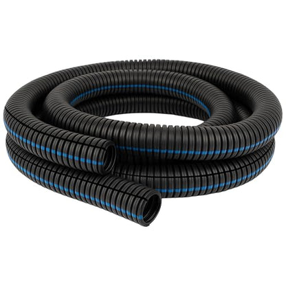 Electriduct 1/4" Flame Retardant Polypropylene Split Wire Loom Tubing Corrugated Conduit with Flammability Tracer - 3200 Feet - Black - size: 0.25 Inch - 3200 Feet