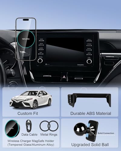 SKYLOTEC Magnetic 15W Charger Phone Holder for Toyota Camry 2021-2024 - color: Magnetic Wireless Charger, size: 2021-2024 Toyota Camry | 7-Inch