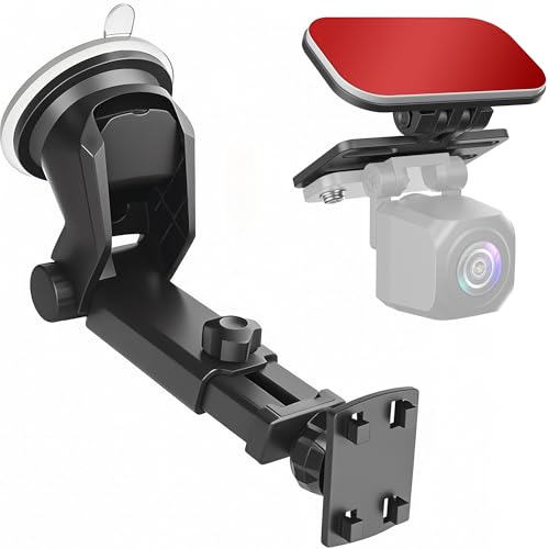 Carplay Mount (2Pack), Backup Camera Monitor Mount for Rohent, Baby Car Camera Holder, Car Play Screen Bracket for Carpuride, Rearview Back up Monitor Windshield Suction Cup Stand, Car Stereo Holder