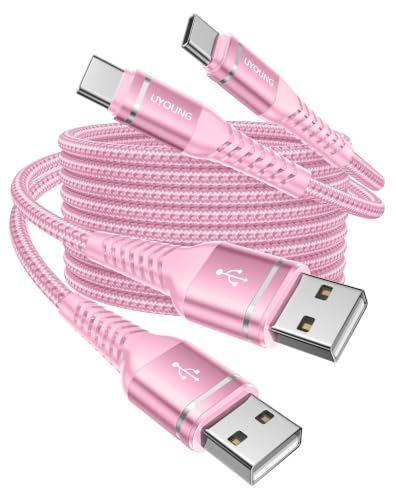 USB to USBC Cable 3FT, 2Pack USB A to USB C Cable 3A Fast Charging USB Type - color: Pink, size: 3FT, style: 60W USB A to USB C