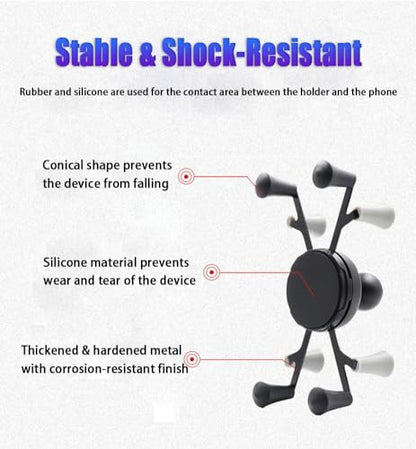 Strg Phone Holder with 1" Ball Compatible with 1" Ball Arms and Ball Mounts - size: Phone Mount for Large Phones